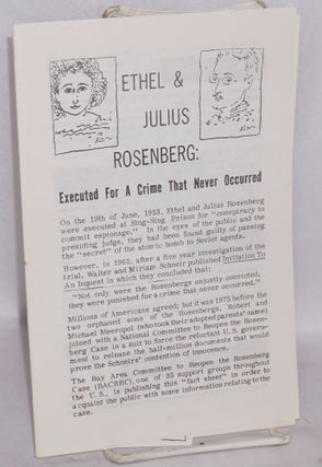 Cat.No: 203375 Ethel and Julius Rosenberg: executed for a crime that never occurred. Bay...