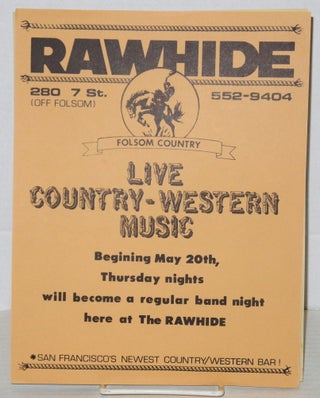 Cat.No: 204343 Four handbills from Rawhide country western bar