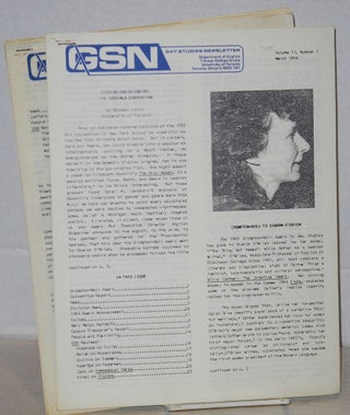 GSN: Gay Studies Newsletter. [five issues]