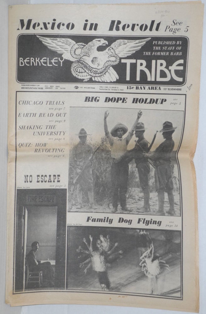 Cat.No: 204900 Berkeley Tribe: vol. 1, #12 (#12), Sept 26-Oct 3, 1969. Red Mountain Tribe.