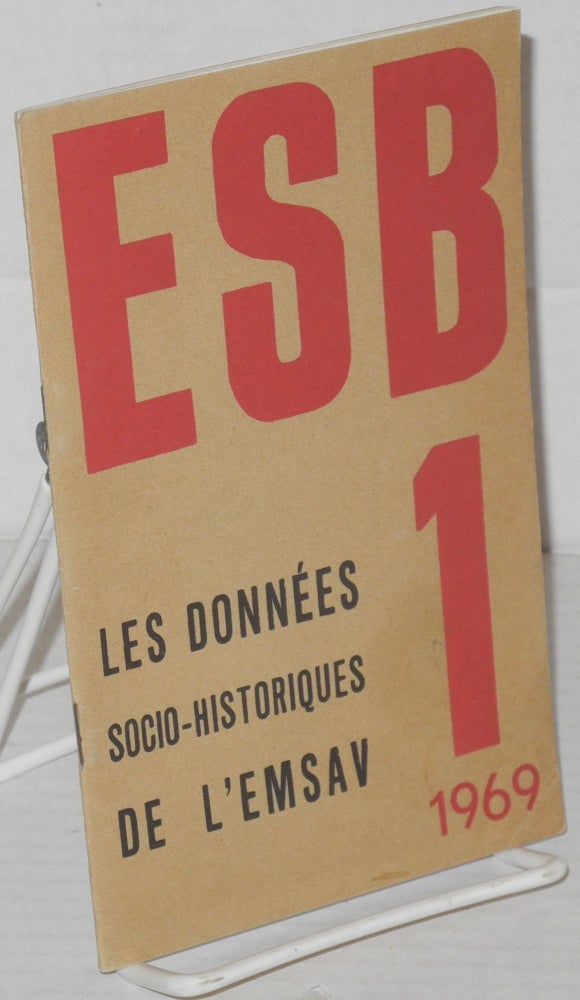Cat.No: 205170 Les donnees socio-historiques de l'Emsav. Emsav Sevenadurel Breizh.