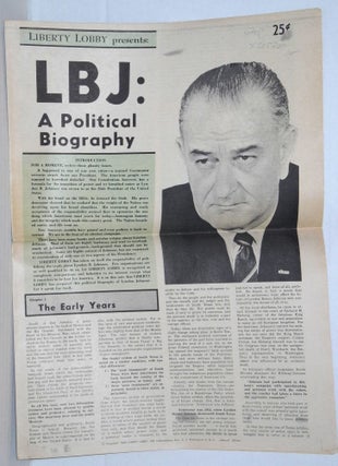 Cat.No: 205207 LBJ: A Political Biography second edition. Liberty Lobby