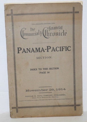 Cat.No: 205530 The Commercial and Financial Chronicle: Panama-Pacific section; November...