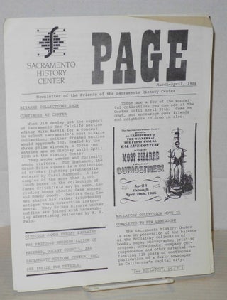 Cat.No: 205735 Page: newsletter of the Friends of the Sacramento History Center;...