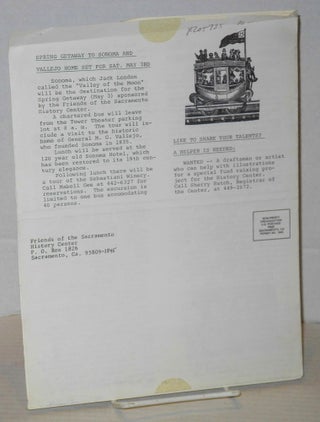 Page: newsletter of the Friends of the Sacramento History Center; March-April 1986