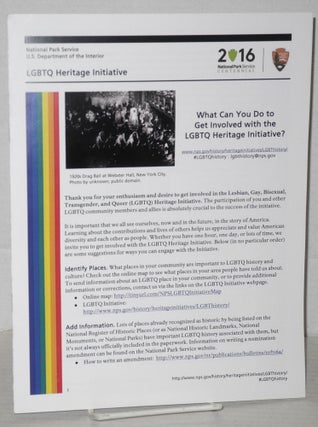 Cat.No: 205756 LGBTQ Heritage Intiative: what can you do to get involved with the LGBTQ...