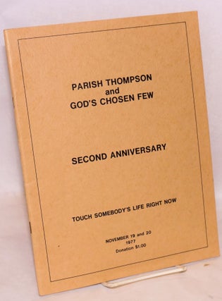 Cat.No: 206394 Parish Thompson and God's Chosen Few: Second anniversary. Touch somebody's...