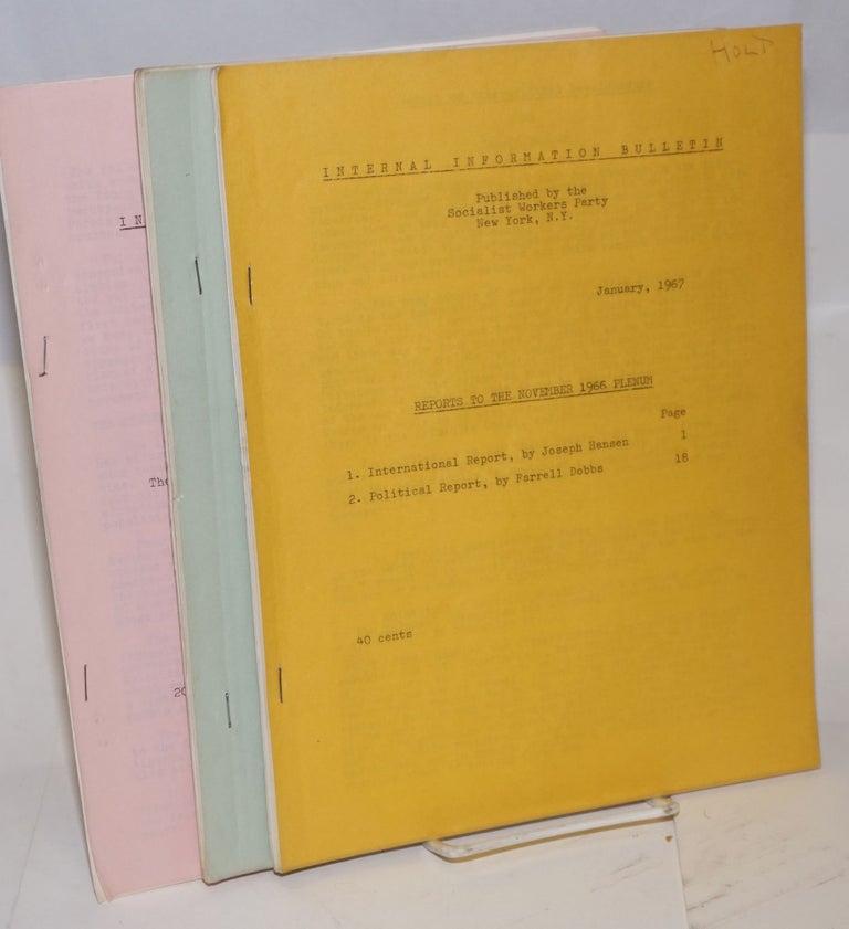 Cat.No: 206784 Internal Information Bulletin [All three issues for 1967]