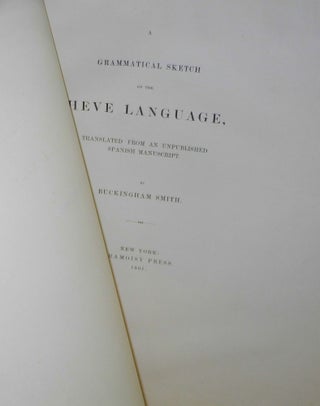 Cat.No: 206862 A Grammatical Sketch of the Heve Language, translated from an unpublished...