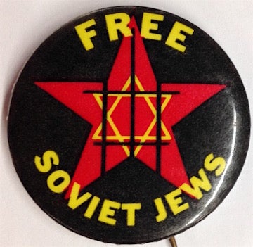 Cat.No: 207271 Free Soviet Jews [pinback button]