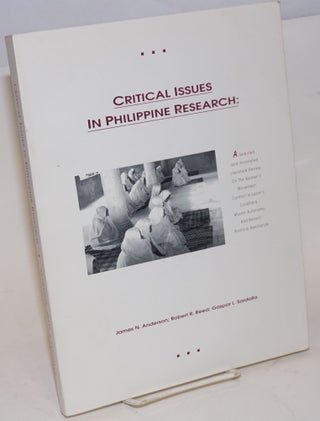 Cat.No: 207304 Critical issues in Philippine research: a selected and annotated...