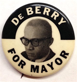 Cat.No: 207543 DeBerry for Mayor [pinback button]. Clifton DeBerry