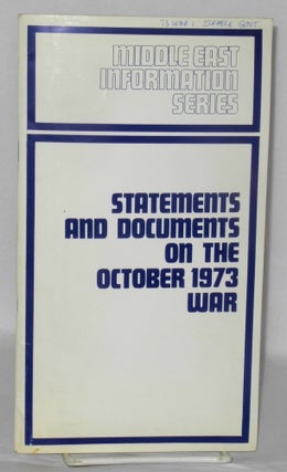 Cat.No: 207866 Statements and Documents on the October 1973 War
