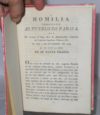 Homilia Predicada al Pueblo de Parma... el Dia 5 de Noviembre de 1789 en que ocupo la silla de Su Santa Iglesia