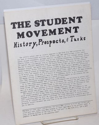 Cat.No: 208020 The student movement: history, prospects, tasks. Dennis O'Neil