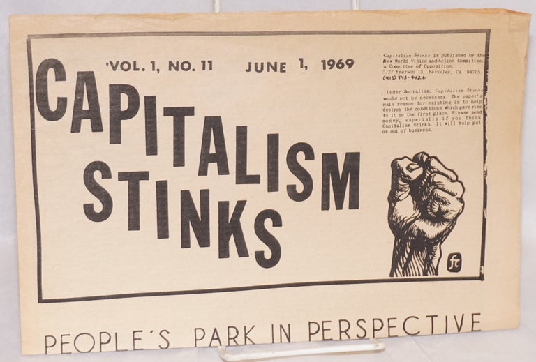 Cat.No: 208349 Capitalism Stinks: Vol. 1 no. 11 (June 1, 1969)