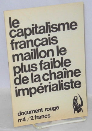 Cat.No: 208370 Le capitalisme français, maillon le plus faible de la chaîne impérialiste