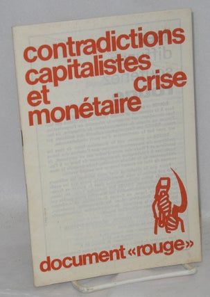 Cat.No: 208371 Contradictions capitalistes et crise monétaire