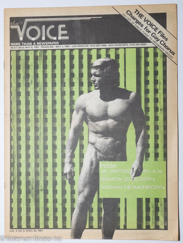 Cat.No: 208405 The Voice: more than a newspaper; vol. 3, #9, April 24, 1981. Paul D. Hardman, James Baily Milton Marks, Donald McLean, Quentin Kopp.
