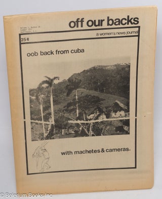 Cat.No: 208455 Off Our Backs: a women's news journal; vol. 1, #24, Summer 1971: OOB back...