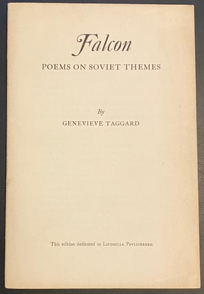 Cat.No: 20855 Falcon, poems on Soviet themes. Genevieve Taggard