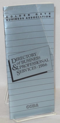 Cat.No: 208617 Golden Gate Business Association directory of business & professional...