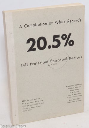Cat.No: 208634 A compilation of public records: 20.5%, 1411 Protestant Episcopal rectors...