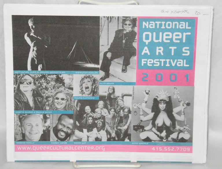 Cat.No: 208776 National Queer Arts Festival 2001: calendar of events [Annie Sprinkle cover photo]