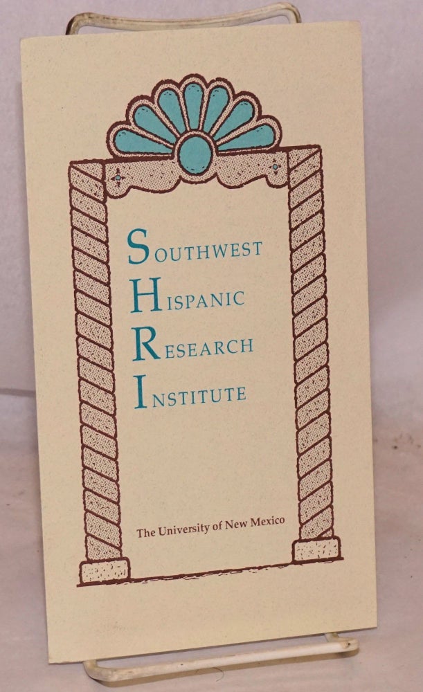 Cat.No: 208803 Southwest Hispanic Research Institute [brochure]