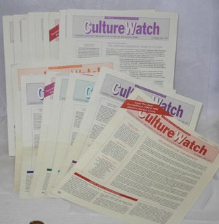 Cat.No: 208981 CultureWatch: a monthly annotated bibliography on culture, art, and...