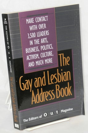 Cat.No: 209206 The gay and lesbian address book. of Out Magazine