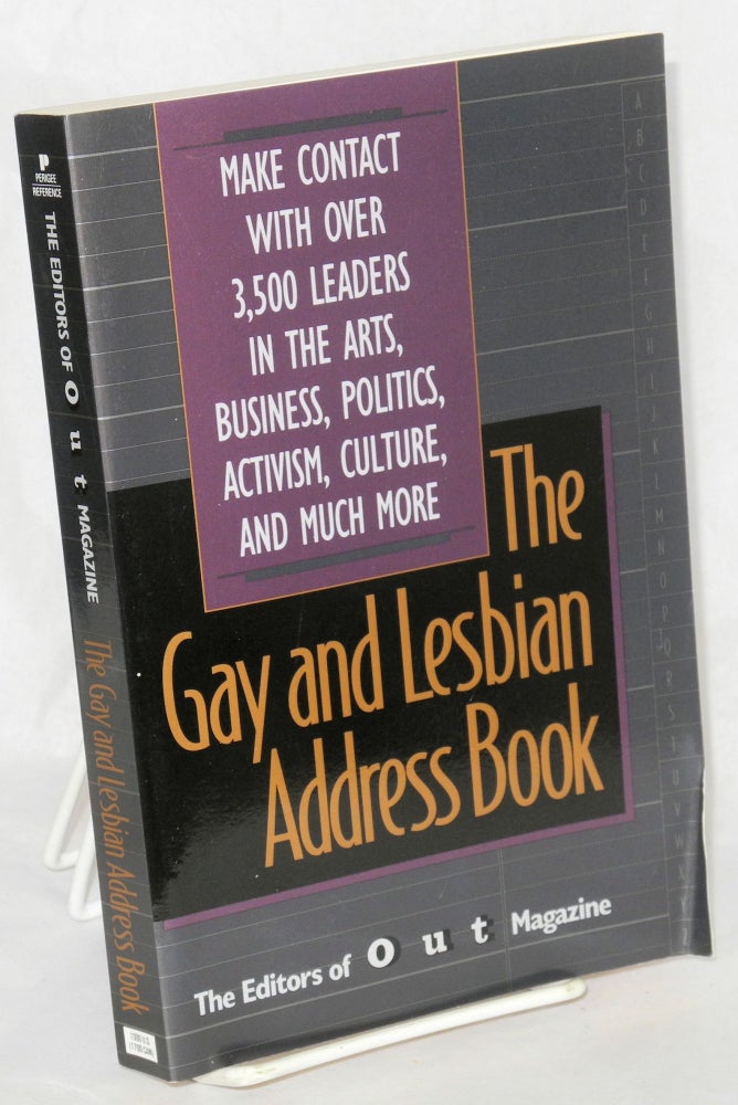 Cat.No: 209206 The gay and lesbian address book. of Out Magazine.