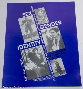 Cat.No: 209223 Sex, gender, identity: homosexuality in American culture [poster] March -...