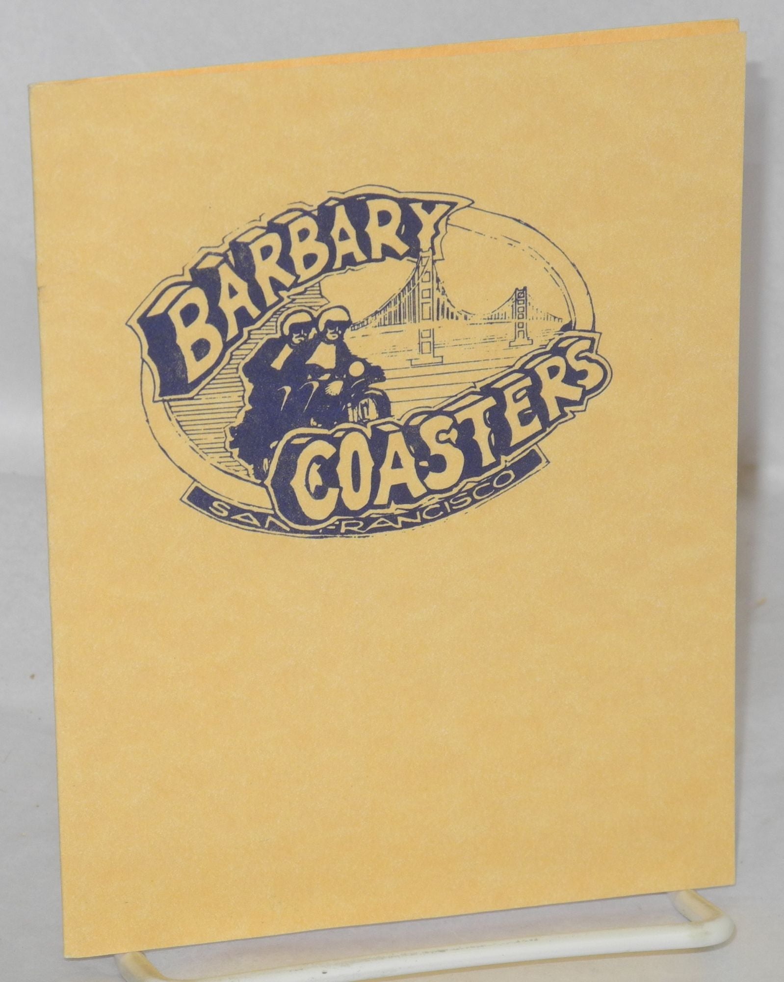 Barbary Coasters Motorcycle Club invitation card on Bolerium Books