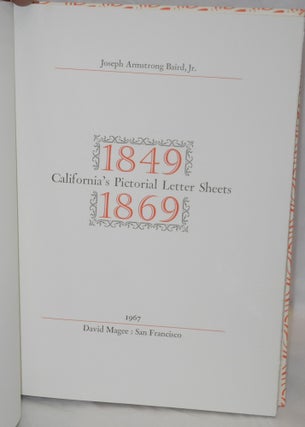 California's Pictorial Letter Sheets 1849 - 1869