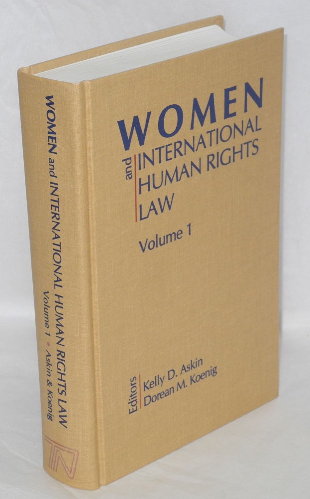 Cat.No: 210072 Women and international human rights law. Vol 1: Introduction women's human rights issues. Kelly D. Askin, eds Dorean M. Koenig.