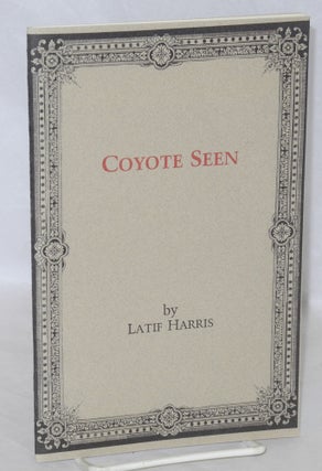 Cat.No: 210161 Coyote seen. Latif Harris
