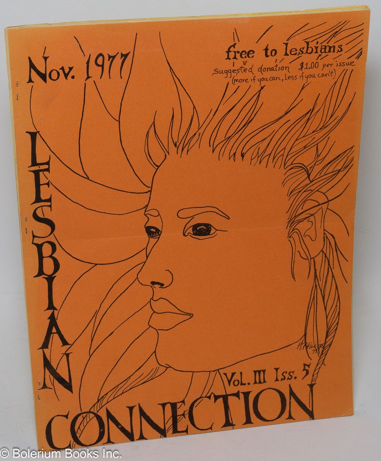 Cat.No: 210653 Lesbian Connection: vol. 3, #5, November 1977