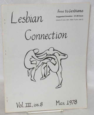 Cat.No: 210655 Lesbian Connection: vol. 3, #8, March 1978