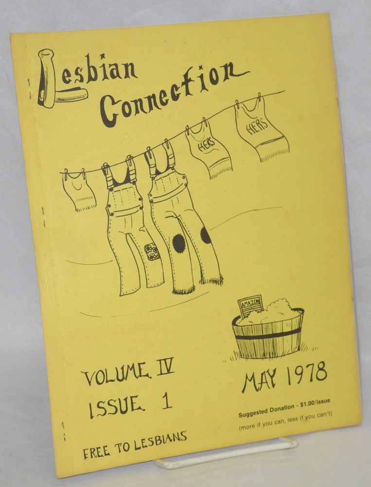Cat.No: 210815 Lesbian Connection: vol. 4, #1, May 1978