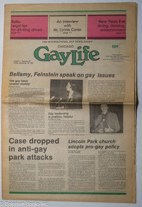 Cat.No: 210847 Chicago GayLife: the international gay newsleader; vol. 7, #28, Friday,...