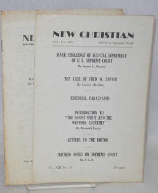 Cat.No: 210894 New Christian [two issues]. Kenneth Leslie