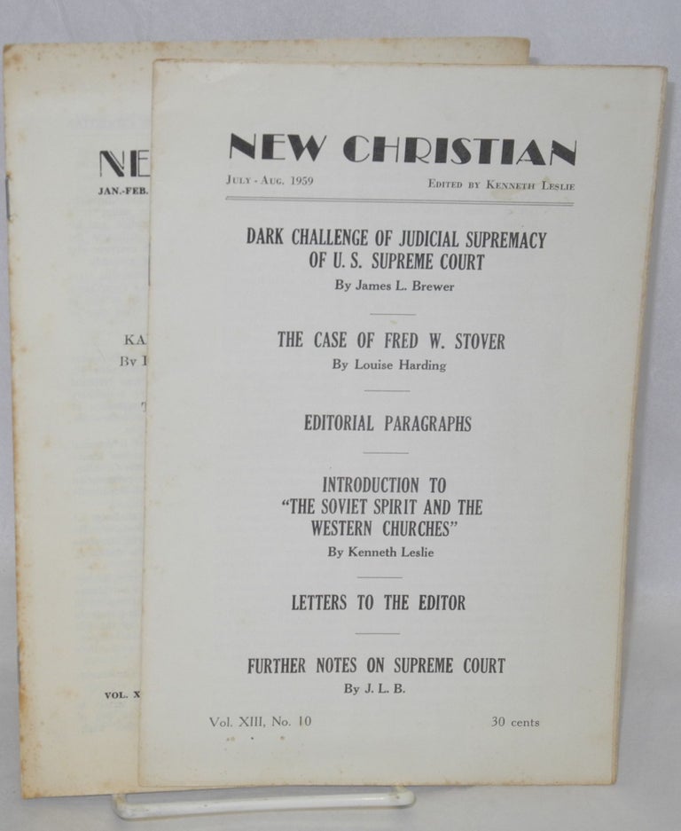 Cat.No: 210894 New Christian [two issues]. Kenneth Leslie.
