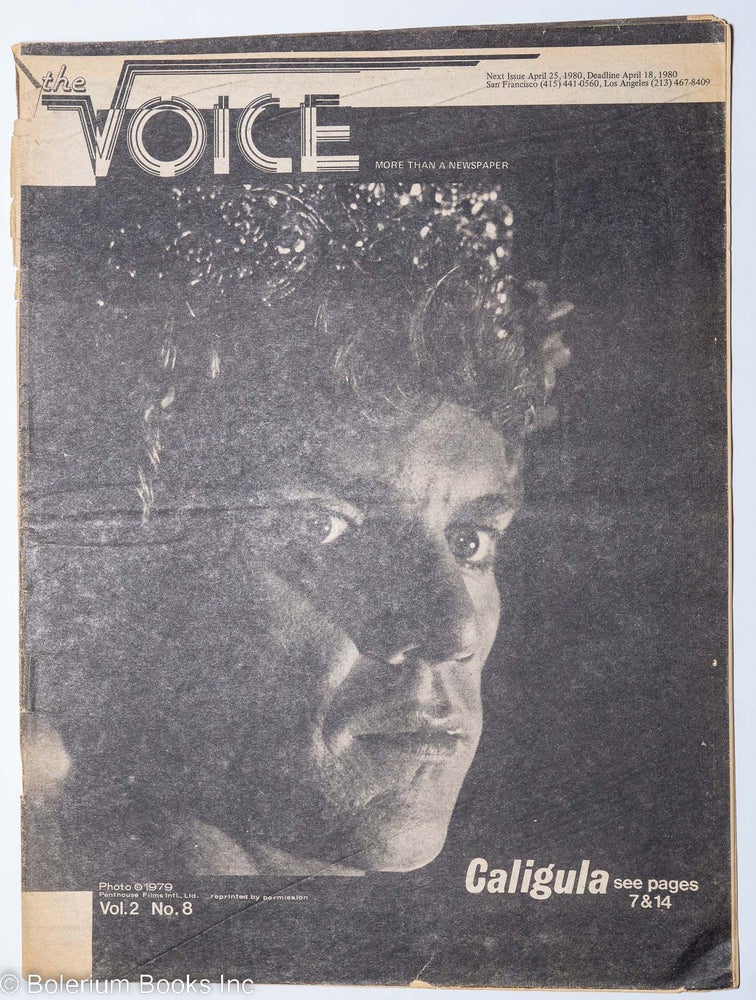Cat.No: 210975 The Voice: more than a newspaper; vol. 2, #8, April 11, 1980. Paul D. Hardman, E. Lee Clifton Ken Dickmann, Robert A. Winter, Jesse Will Deane.