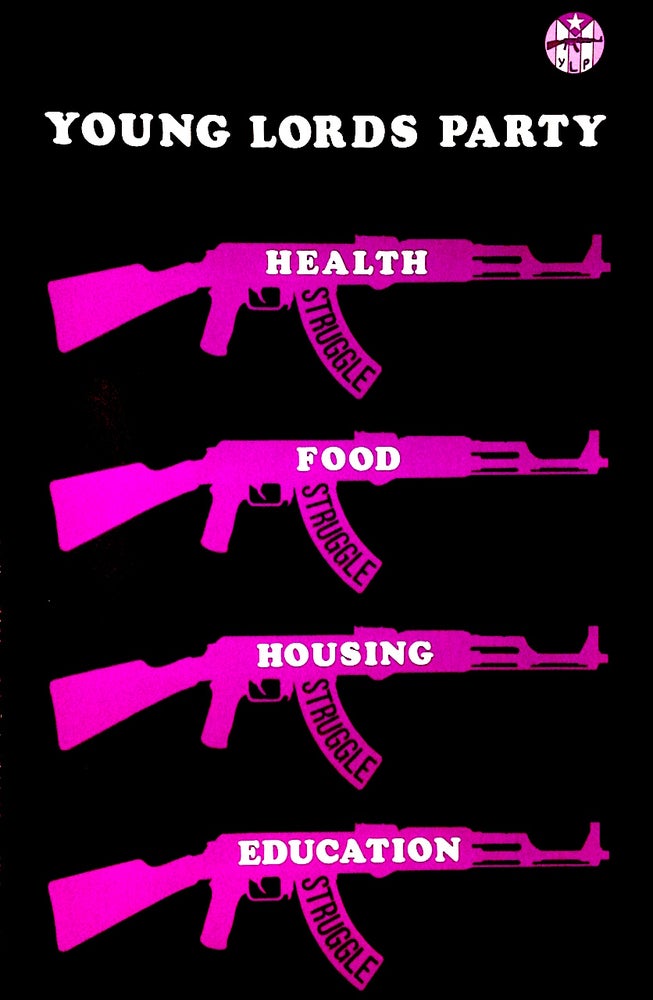 Cat.No: 211053 Young Lords Party: Health, Food, Housing, Education [poster]