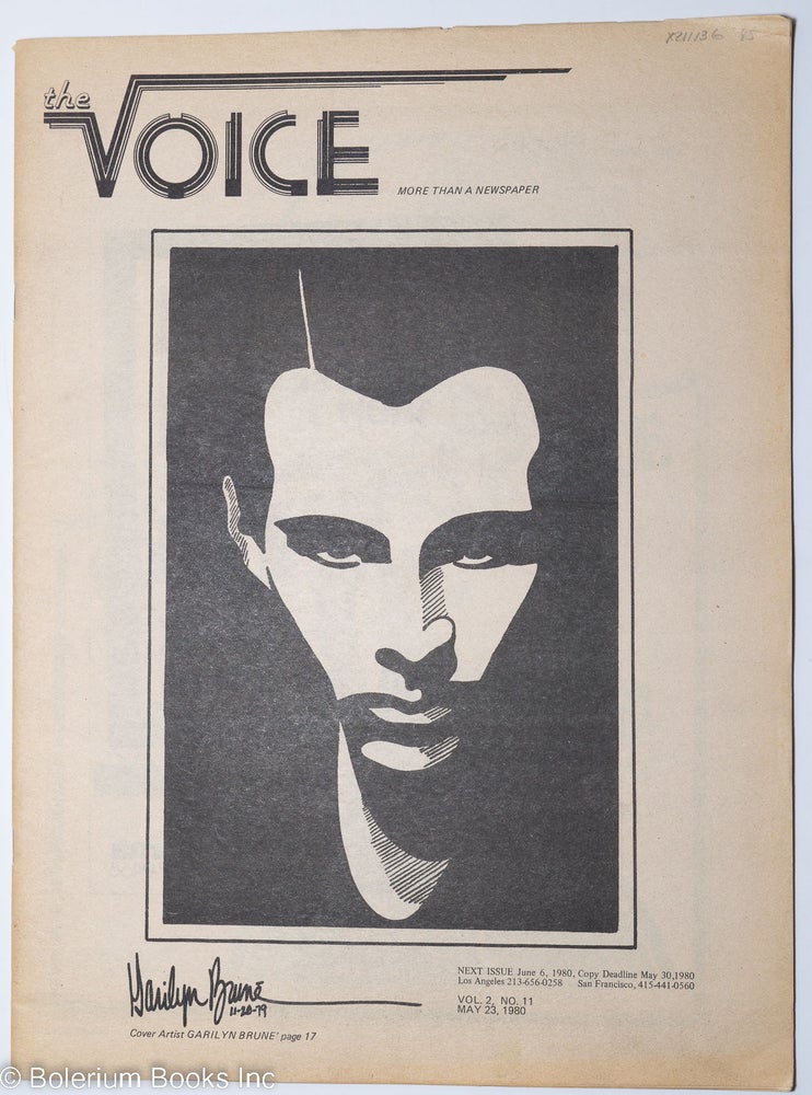 Cat.No: 211136 The Voice: more than a newspaper; vol. 2, #11, May 23, 1980. Paul D. Hardman, Milton Marks Jesse Will Deane, Quentin Kopp.