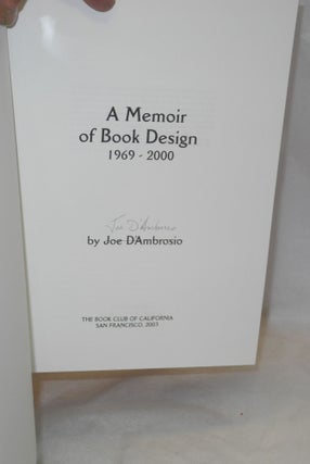 A memoir of book design 1969-2000