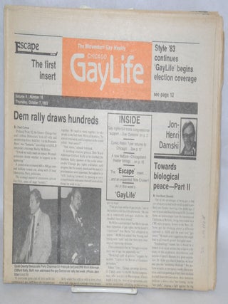 Cat.No: 211412 Chicago GayLife: the international gay newsleader; vol. 8, #17, ...