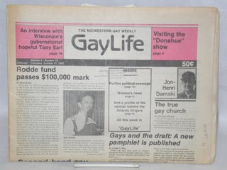 Cat.No: 211414 Chicago GayLife: the international gay newsleader; vol. 8, #19, Thursday,...