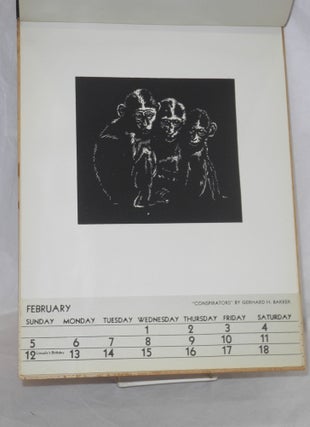 American Block Print Calendar 1939